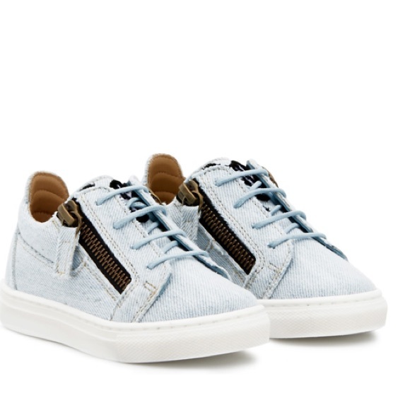 giuseppe zanotti jr NEW denim lowtops